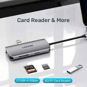 USB-C Hub Unitek D1122A01 with 2x HDMI 4K and 100W Power Delivery