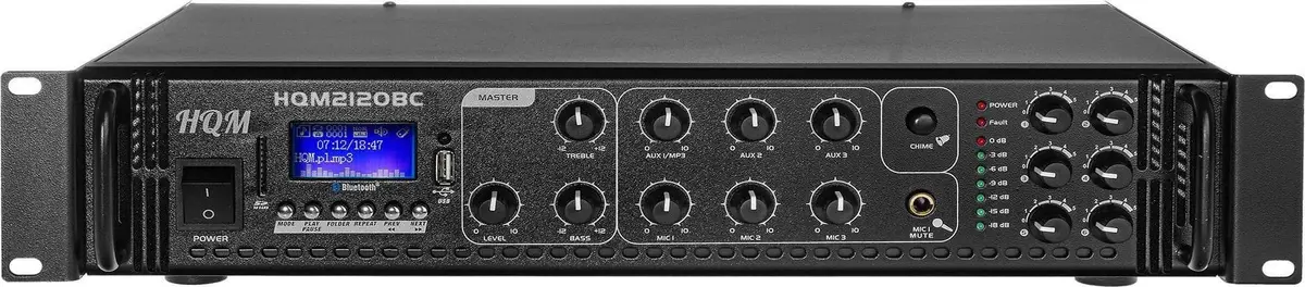 Radio pastiprinātājs HQM2120BC FM MP3 Bluetooth 120W Photo 2