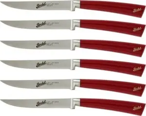 Steak Set 6-piece, Berkel Elegance Glossy Red — cutlery set for steak service