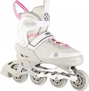 Inline Skates Nils Extreme NH18188A 2in1 Grey-Pink Size M (29–33) adjustable kids skates