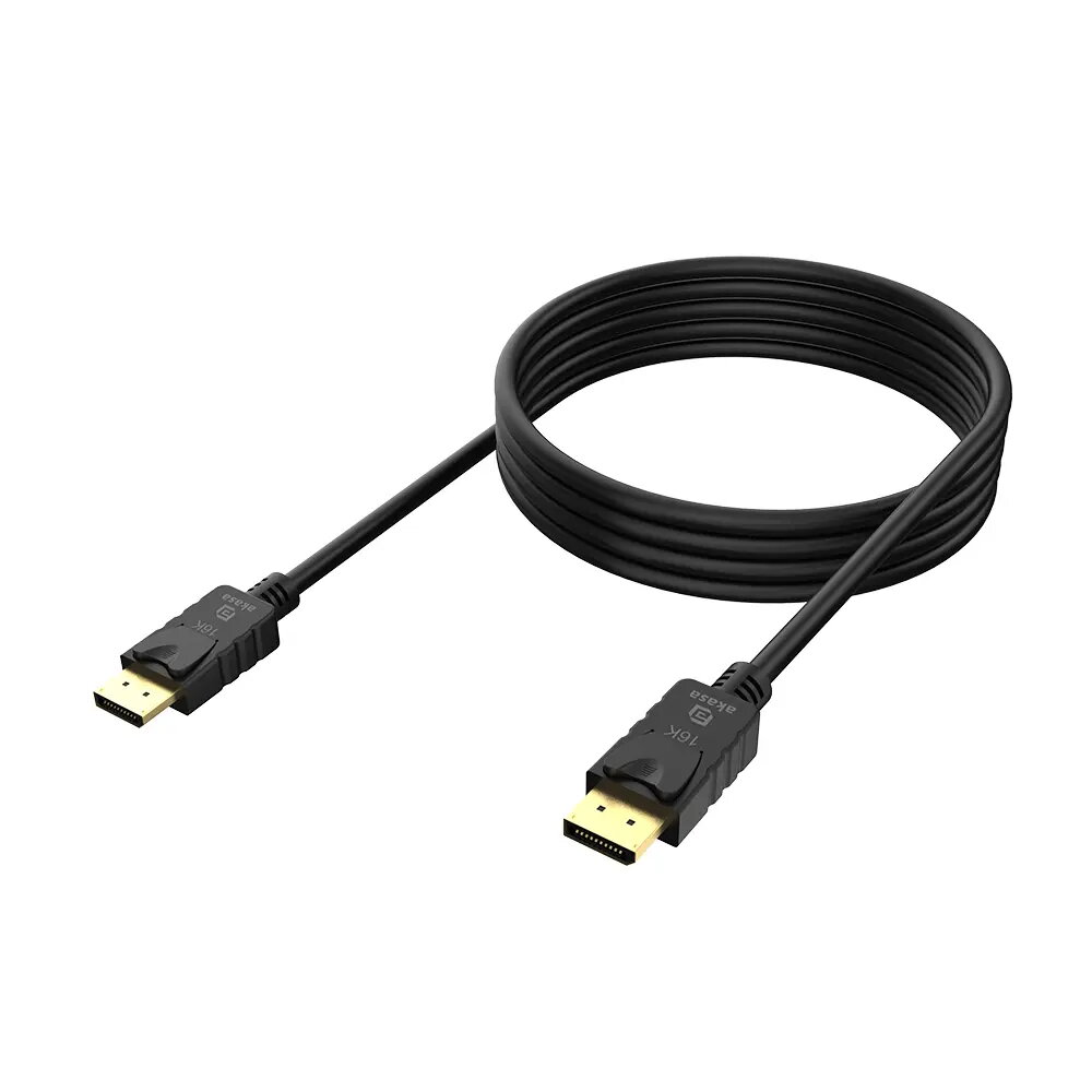 Akasa AK-CBDP27-20BK DisplayPort kabelis 2 m