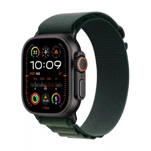 Умные часы Apple Watch Ultra 2 GPS + Cellular 49mm Черный Титан Темно-зеленый Альпийский Ремешок Маленький