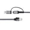Microconnect CAT6 RJ45 FTP к USB A-C адаптер кабель Photo 2