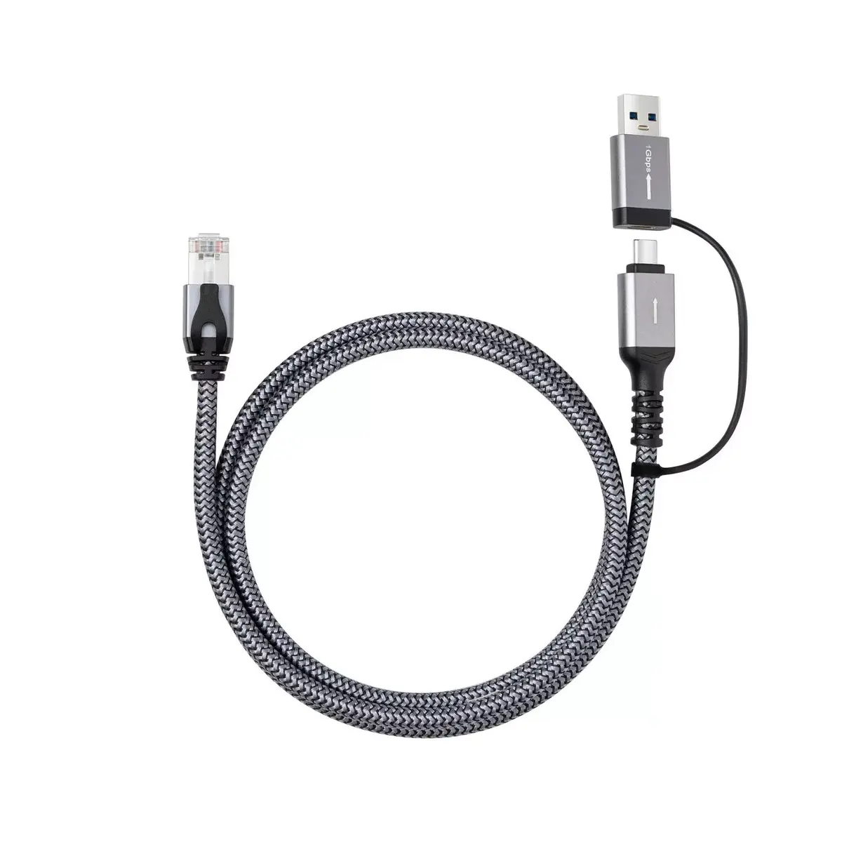 Microconnect CAT6 RJ45 FTP к USB A-C адаптер кабель Photo 3
