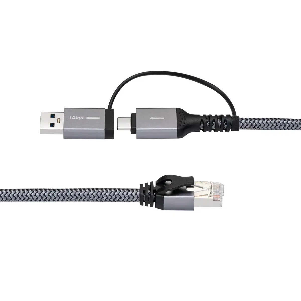 Microconnect CAT6 RJ45 FTP к USB A-C адаптер кабель Photo 2