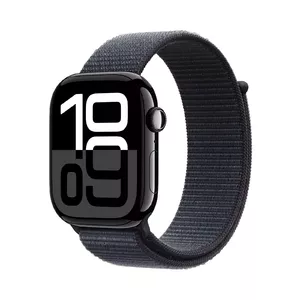 Viedpulkstenis Apple Watch Series 10 GPS 46mm Jet Black Aluminium Case with Ink Sport Loop