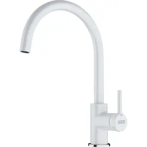 Franke Lina XL Kitchen Faucet White Brass Standard Spout