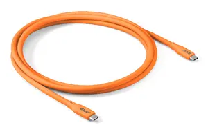 Кабель Club 3D CAC-3000 USB4 Gen 2x2 USB-C штекер на USB-C штекер 2 м 20 Гбит/с 240 Вт оранжевый