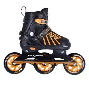 NA18812 AND ORANGE SIZE M. S (29-33) NILS EXTREME INLINE SKATES