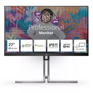 Datora monitors AOC Q27U3CV 27" 4K Ultra HD LCD 2560 x 1440 pikseļi