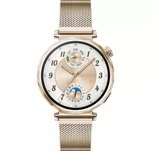 Смарт‑часы HUAWEI WATCH GT5 41 мм — 1.32" AMOLED, 466×466, 323 мА·ч, корпус из нержавеющей стали, золотой ремешок