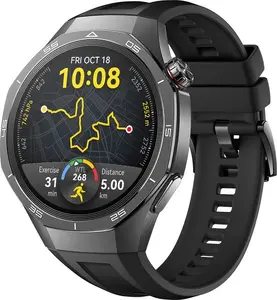 Смарт‑часы HUAWEI WATCH GT5 Pro 46mm — 1.43" AMOLED, GPS, 524 мАч, титановый корпус, черный ремешок