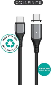 Кабель USB 2.0 eSTUFF ES604265 USB-C - USB-C 2 м 100Вт Черный