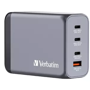 Зарядное устройство Verbatim GNC-240 240W USB-C 140W 100W 65W USB-A QC 3.0