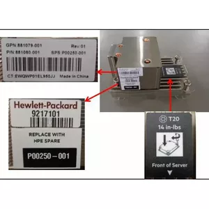 Heatsink HP Enterprise P00250-001-RFB 2U — servera dzesēšanas elements, 2U formfaktors