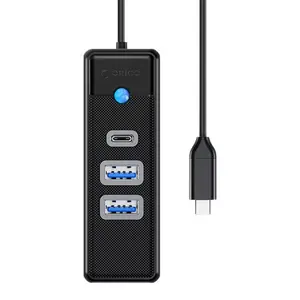 USB-C hubs ORICO PWC2U-C3-015-BK-EP-I ar 2x USB 3.0 5 Gbps