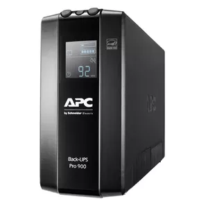 UPS APC Back-UPS PRO BR900MI, Line-Interactive 900VA (540W), 6× C13 izvadi, USB, tornis, melns