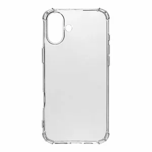 Protective TPU phone case Tactical for Apple iPhone 16, transparent, slim protective cover