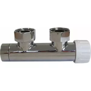 Integrated valve (left) Duplex DUO-PLEX 50 mm chrome