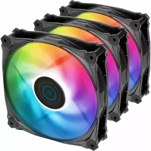 Case Fan Iceberg IceGALE Lightning ARGB 120 mm Black, 200–2200 RPM, 76.74 CFM, FDB (3 pcs)