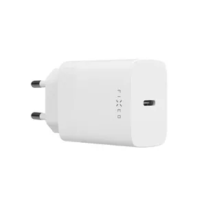 Сетевой адаптер USB-C для поездок FIXED FIXC30N-C-WH — 30 Вт компактный однопортовый зарядный блок