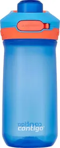 Ceļojuma krūze Contigo Jessie Autopop 420 ml, Blue Poppy — pretizlējams vāks, bez BPA