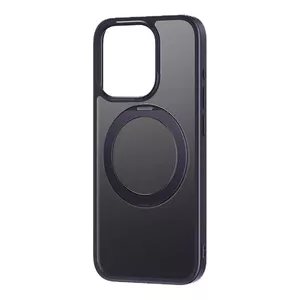 Vāciņš iPhone 14 Pro Baseus SkyRing 360° — violets, aizmugure ar rūdītu stiklu, 360° gredzens-kājām, komplektā tīrīšanas komplekts