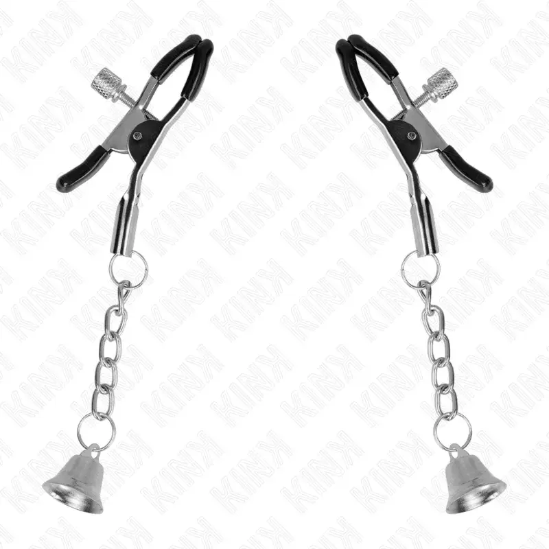 Nipple clamps KINK Silver Bell Pendant 6 cm Photo 2