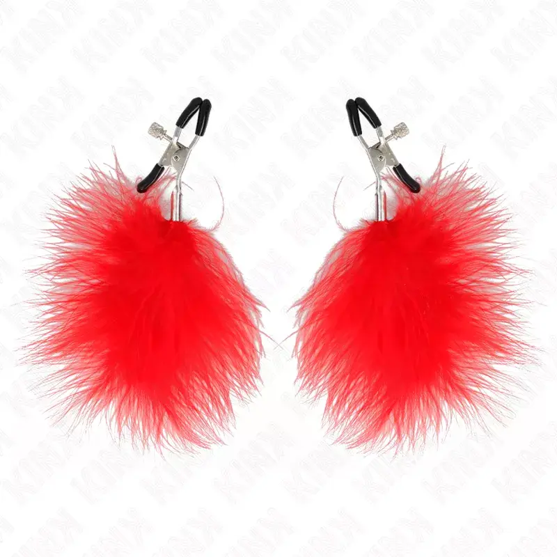 Krūšu skava KINK Feather Nipple Clamp 7 cm Photo 2