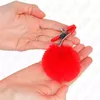 Зажим для сосков KINK FAUX FUR BALL RED 6 см Photo 3