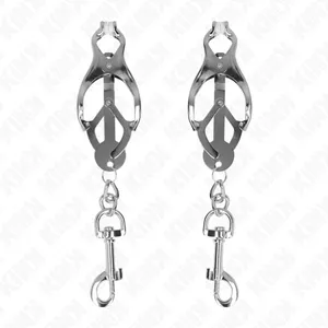 Nipple clamps KINK Japanese Clover D-240973 with silver hooks
