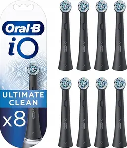 Replacement toothbrush heads Oral-B IOUR8BK 8-pack, black