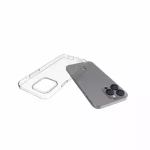 Protective Clear Silicone Case connect for iPhone 15 Pro Max, 1.5 mm TPU, transparent