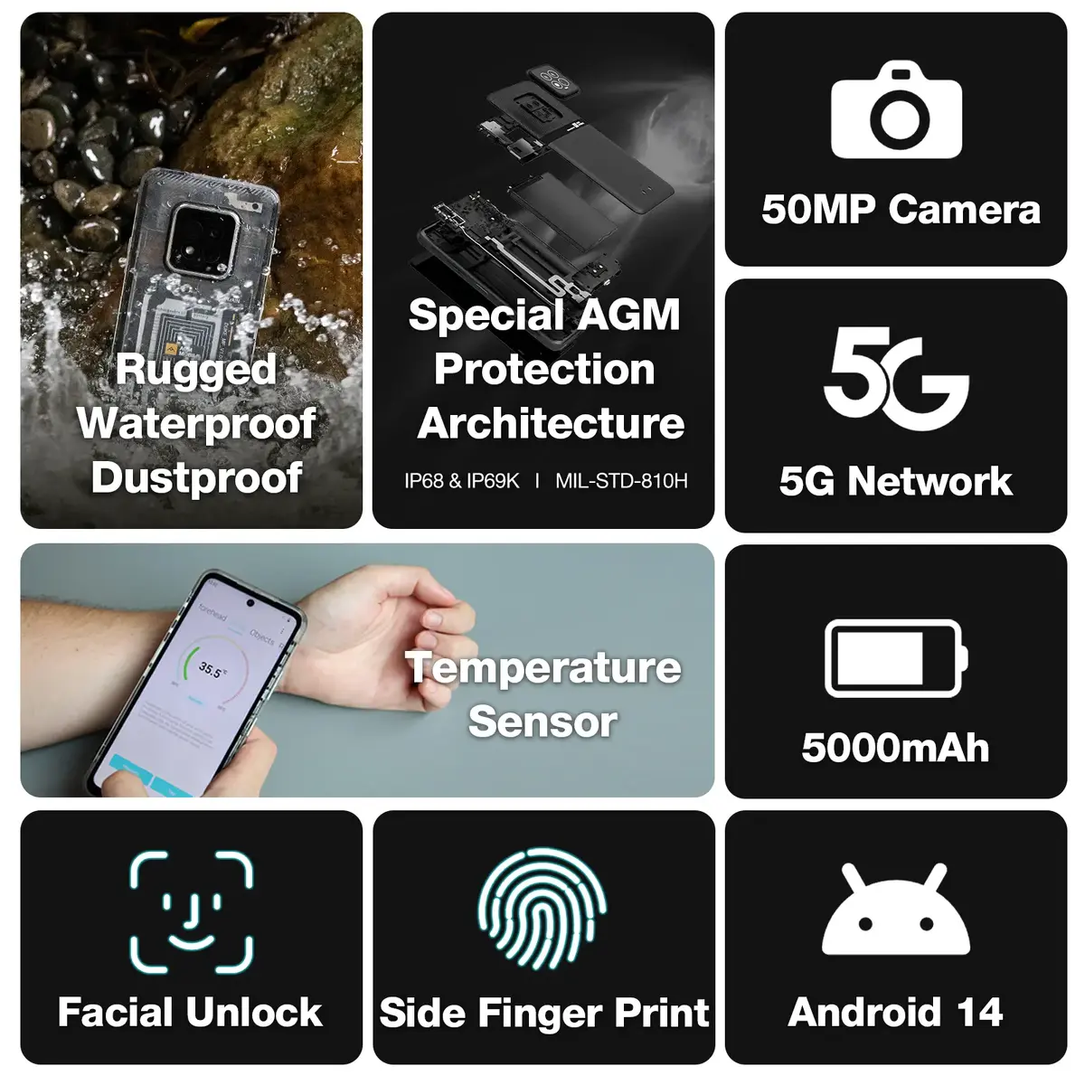 Смартфон AGM X6 Phantom Photo 3