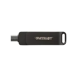 USB flash drive PATRIOT PE512GR550DSAD 512GB USB Type-C / Type-A, swivel, 100 MB/s, black
