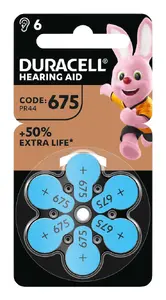 Duracell 167346 675 Zinc-Air Hearing Aid Single-Use Battery 1.45 V