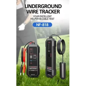 Cable and Pipe Locator NOYAFA NF-818L with Li-Ion Battery, Signal Generator and Receiver for Underground Utility Detection