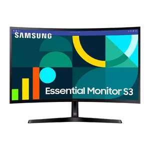 Monitors Samsung 27" S36GD Full HD (1920×1080), VA LCD, 100 Hz, 4 ms, 1800R izliektā, HDMI un VGA, VESA 75x75, melns
