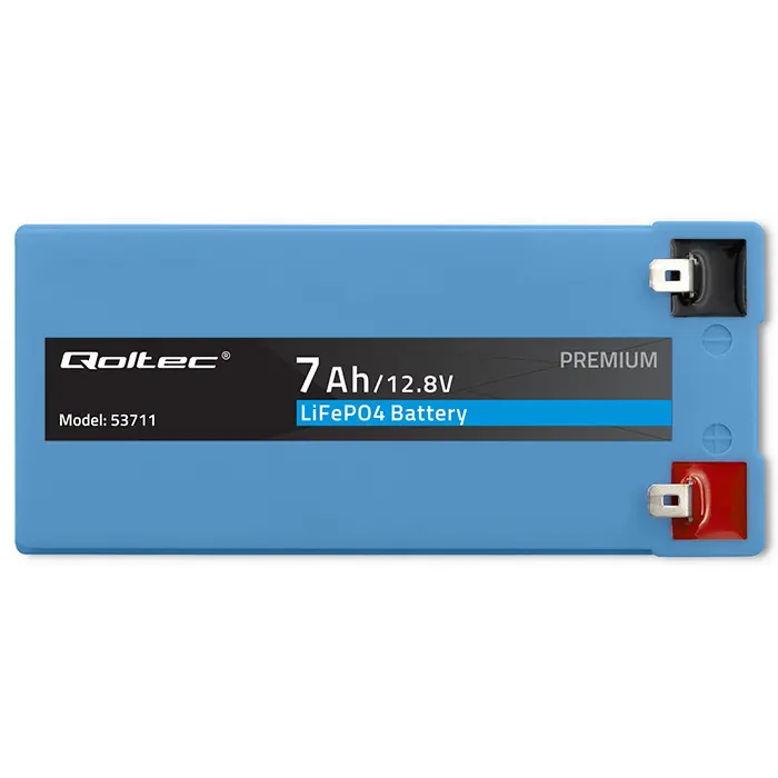 LiFePO4 akumulators QOLTEC 12.8V 7Ah ar BMS Photo 10