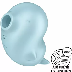 Satisfyer Sassy Seal Blue — waterproof rechargeable stimulator and vibrator