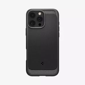 Spigen Rugged Armor MagFit mobile phone case Cover Black for iPhone 16 Pro