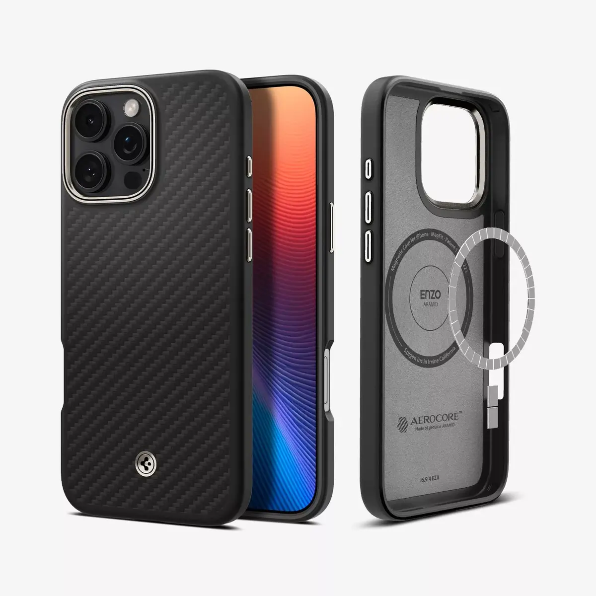 Spigen Enzo Aramid Cover — iPhone 16 Pro vāciņš Photo 2