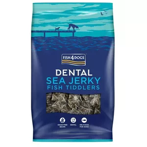 Dog treats FISH4DOGS Dental Sea Jerky Fish Tiddlers — dental chew, 575 g, grain-free, gluten-free