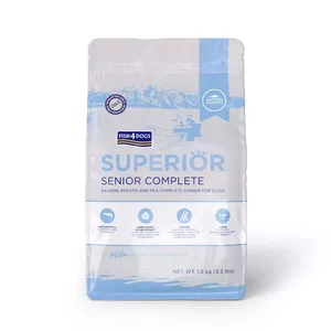 Dry dog food FISH4DOGS Superior Senior S Salmon — senior small breeds, 1.5 kg, 22% protein, 7% fat
