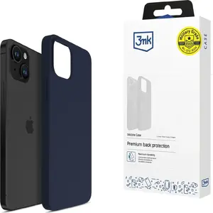 Silikona vāks 3MK priekš Apple iPhone 15 — tumši zils