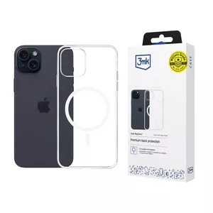 3MK Clear MagCase mobilā telefona vāciņš Apple iPhone 15 Plus 17 cm Caurspīdīgs