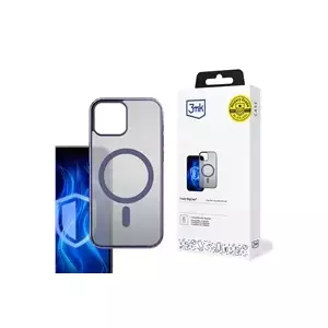 Aizsargvāciņš 3MK Frosty MagCase violets priekš Apple iPhone 13 saderīgs ar MagSafe plāns dizains