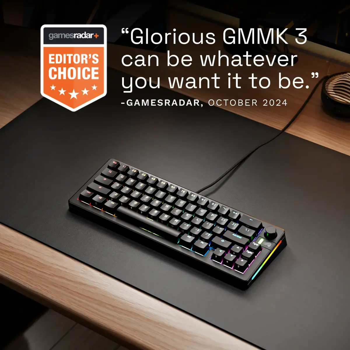 Механическая клавиатура Glorious Gaming GMMK 3 65% Prebuilt Photo 9