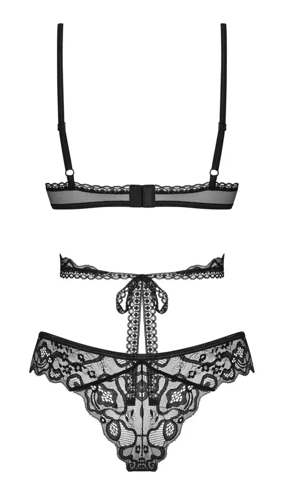 Комплект Obsessive Blomentis M/L чёрный Photo 7
