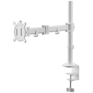 Кронштейн для монитора One For All DM 2120 Single White — настольный одноэкранный, фиксированная высота, совместимость VESA